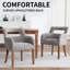 Chaise de salle à manger rembourrée avec accoudoirs-736720985