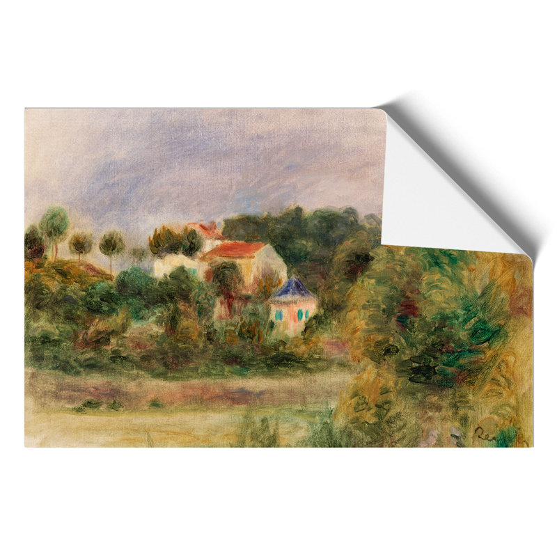 Houses in a Park by Pierre Auguste Renoir - Frameless Print, 21cm H x 30cm W x 0.1cm D