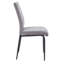 50cm H Polyester Blend Upholstered Metal Side Chair-579188685