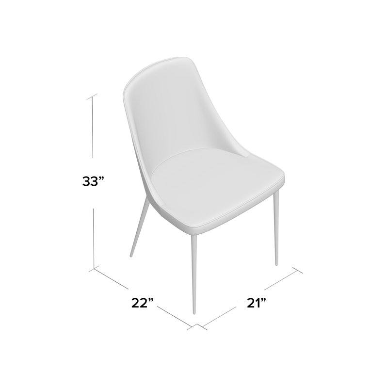 Chaise de salle à manger rembourrée Schiffman