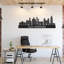 Décoration murale en bois San Antonio City Skyline - bouleau blanc baltique (36 po x 10 po)-1524432250-1524432255