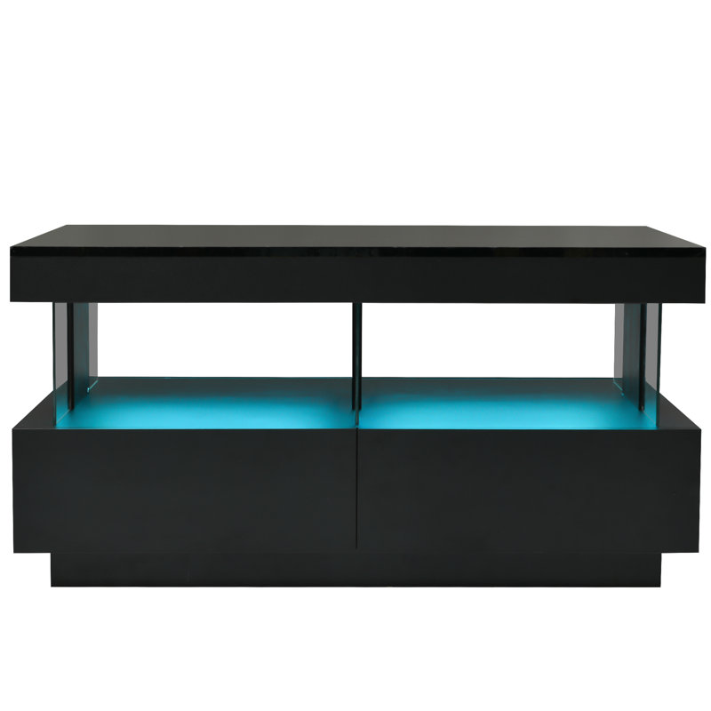 Carrelli Coffee Table with Storage, Black