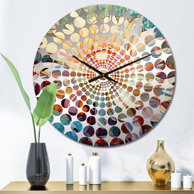 Horloge murale Lynnis - Chrysanthemums, Petit