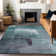 Premium Machine Washable Prisco Teal Rug