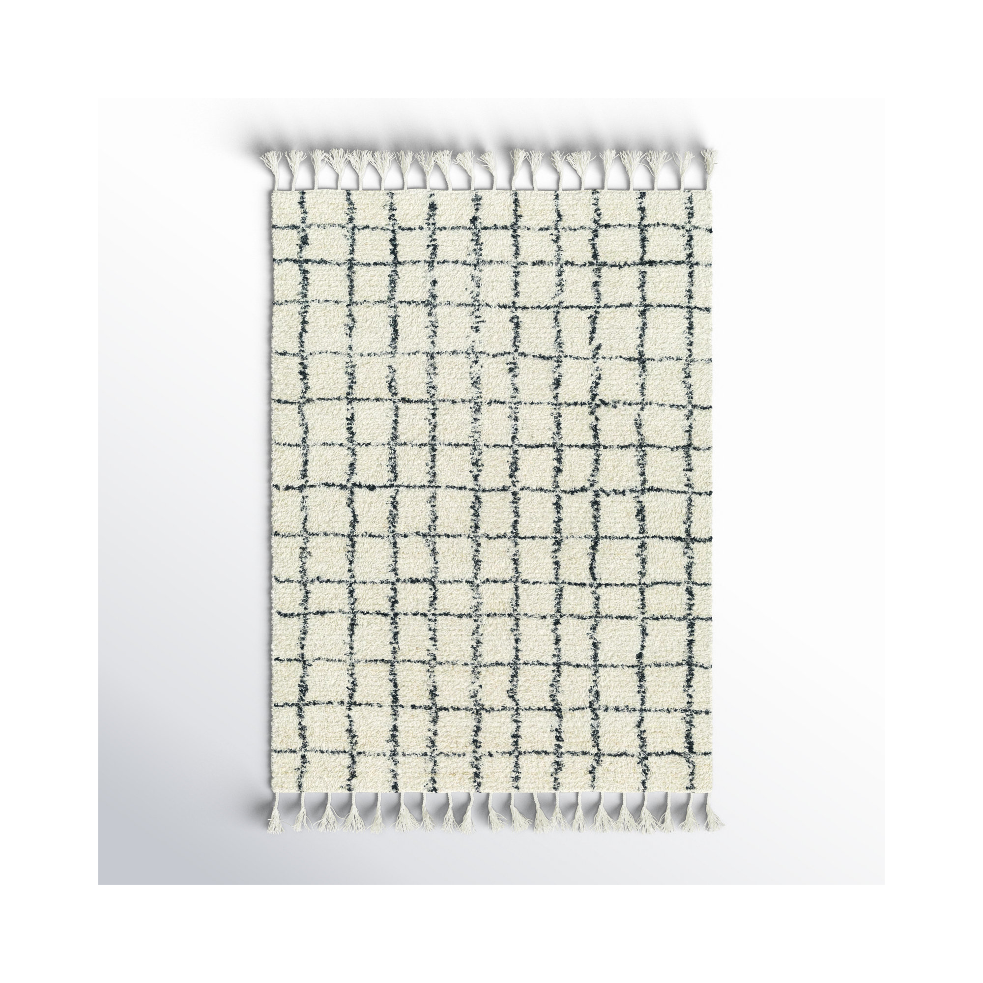 Jordana Handmade Wool Silver Rug, Rectangle 8' x 10'