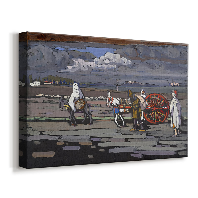 Arabs I (Cemetery)-Wassily Kandinsky-Gallery Wrapped Canvas-1909, 8 x 12