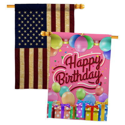 Drapeau de maison à 2 côtés en polyester 40 po x 28 po