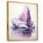 Toile avec cadre flottant or