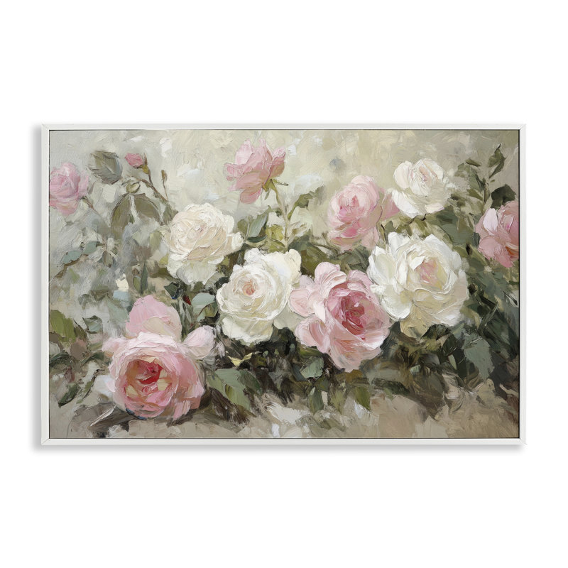 Rose Bouquets, giclée encadrée, design par Petal Prints Design, H 12 po x l 18 po
