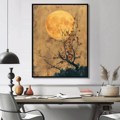 «Black Bonsai», impression d'art mural noir au Japon