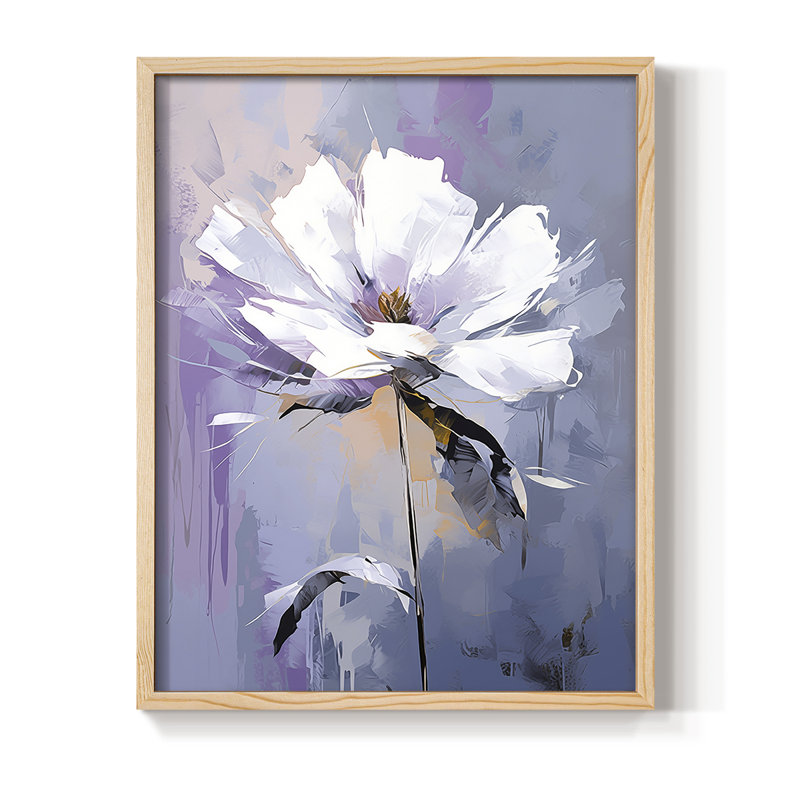 Reproduction encadrée FLORAL Series CD XXXII - bois massif, H 30 po x l 24 po