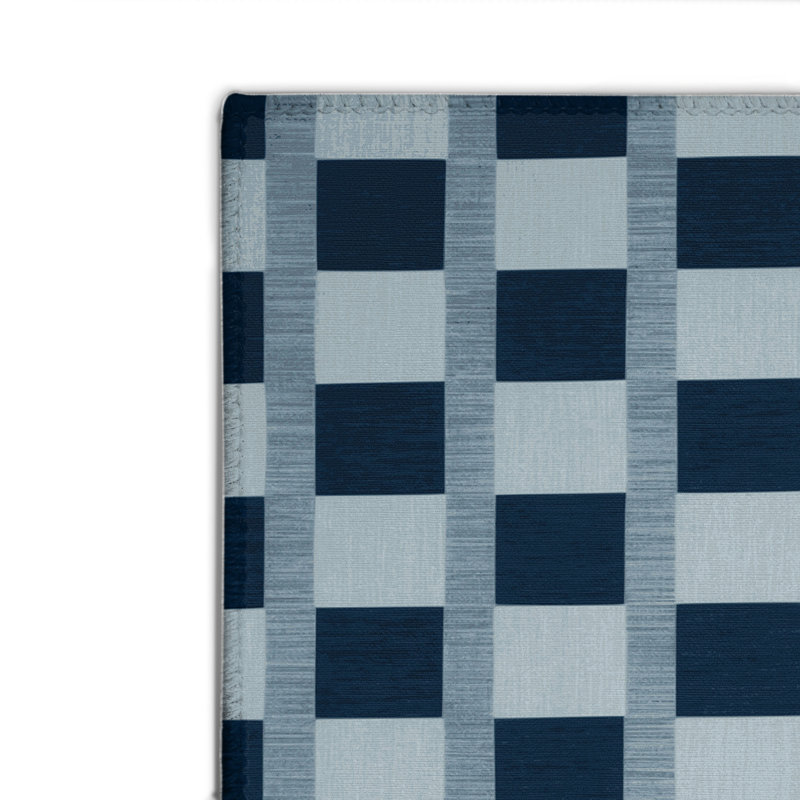 Tapis d'intérieur et d'extérieur à carreaux gris, Rectangulaire 2 pi x 3 pi