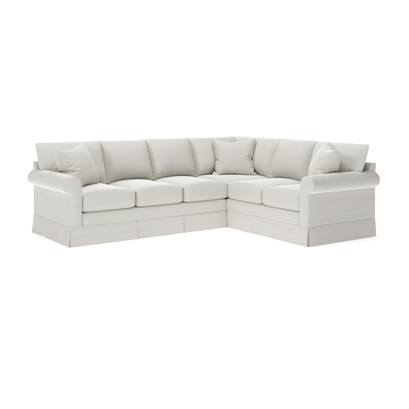 Canapé modulaire rembourré de 115 po avec coussins en mélange de duvet et pièces en mousse 115 po Friedman