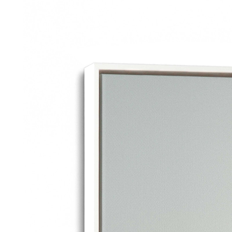 Impression sur toile Serene Sail, Cadre flottant blanc opaque, H 12,75 po x l 8,75 po x P 1,75 po