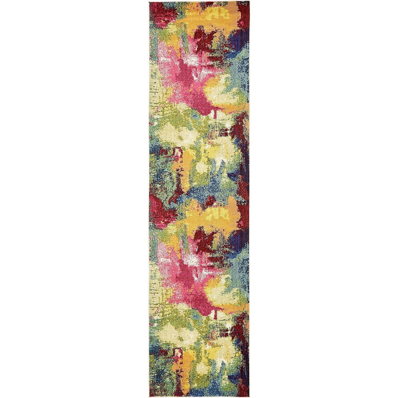 Rizer Washable Abstract Indoor Rug, Runner 2'7" x 10'