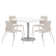 Square Breakroom Table and Chair Set