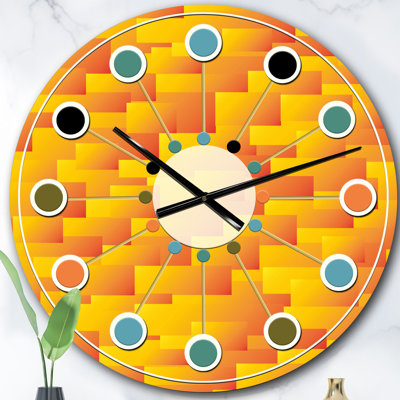 Horloge murale rétro Mid-Century