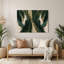 Lyrical Abstraction 91 Green Metal Wall Art-702145667