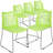 Oliverson Plastic Stacking Lobby Chairs with Honeycomb Backs-409419451-409419445-447234825