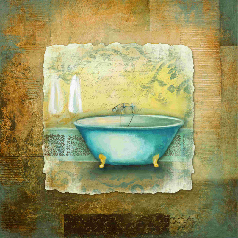 «Spa Tone Bath 1», reproduction sur toile tendue, L 12 po x H 12 po