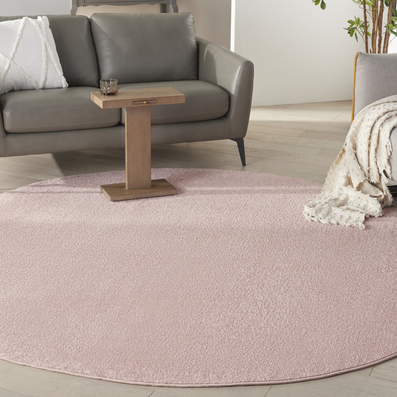 Tapis rose Yolonda, Rond 8 pi