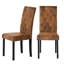 Adaidh 47cm H Tufted Upholstered Upholstered Back Parsons Chair in Brown
