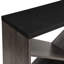 Console 71,72 pouces en forme de X détachable, rectangulaire noire pour vestibule, entrée de rangement, salon, couloir, poids de 83,27 lb