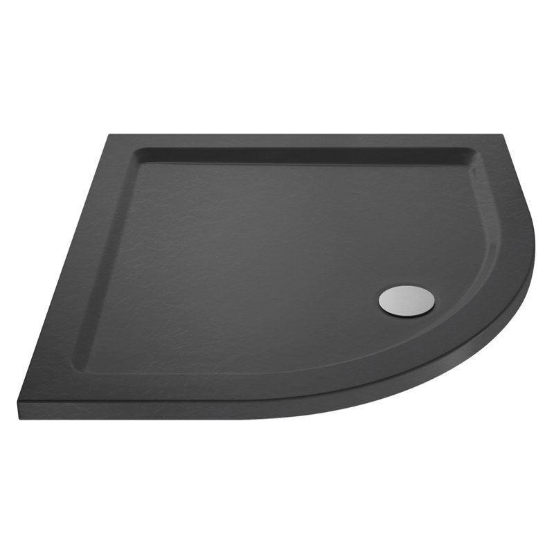 1000 x 1000 mm Acrylic Standard Shower Tray - Slate Grey