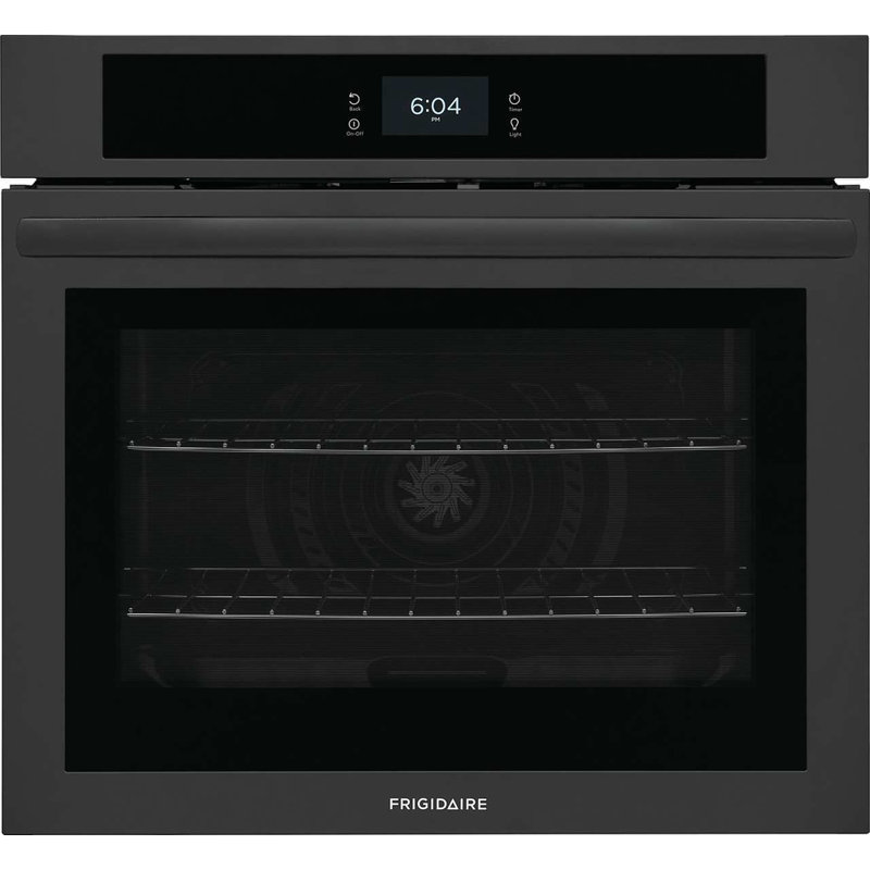 Frigidaire 30" 5.3 cu. ft Self-Cleaning Convection Electric Single Wall Oven, Black