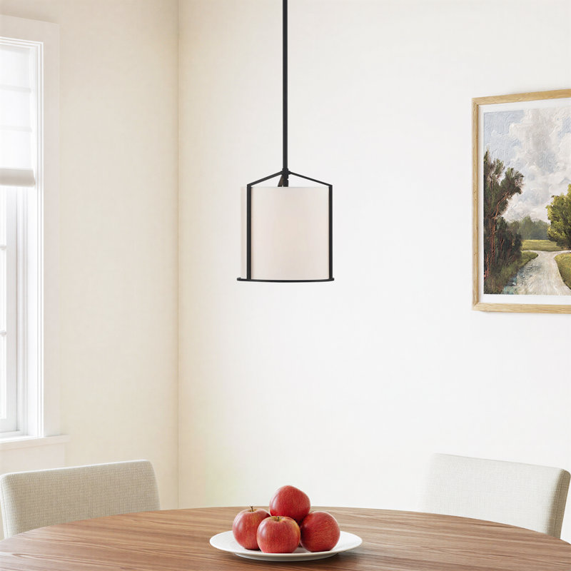 Pasadena 1 - Light Black/White Single Pendant