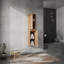 Armoire latérale de salle de bain 12 po, 2 portes à fermeture douce, conception à fixation flottante, 12 * 2 (emballage KD)