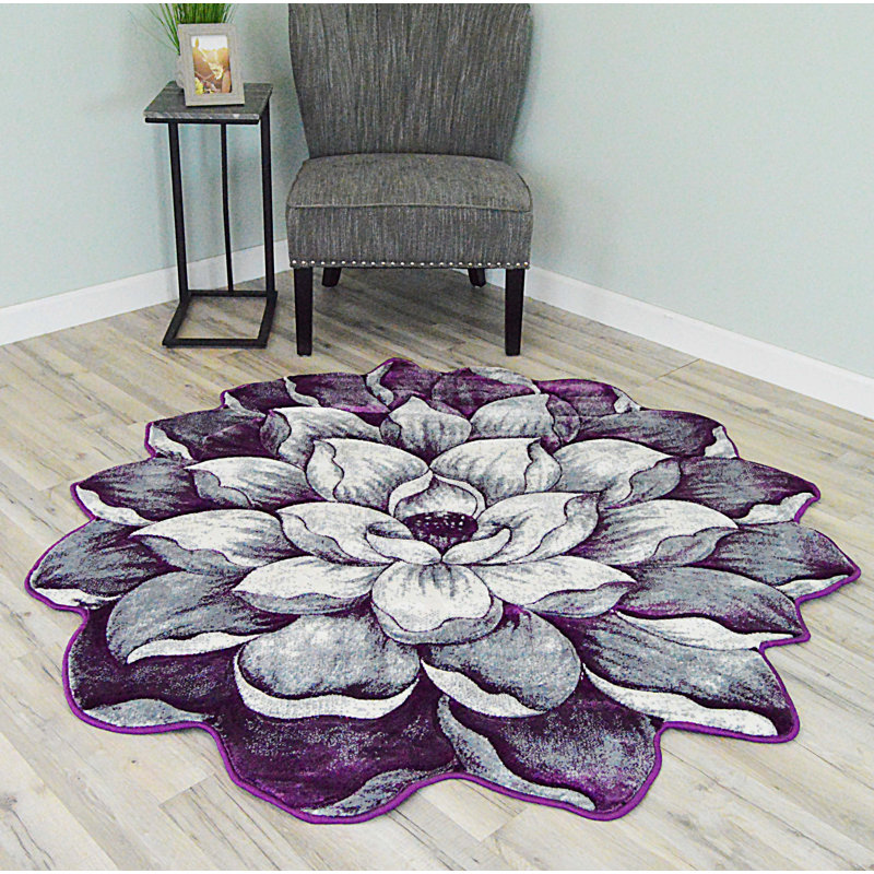 Ahn Floral Indoor Rug, Novelty 5'3"