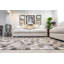 Tapis gris en cuir de vache fabriqué à la main Bigham-62792995