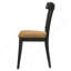 Chaise d'appoint brune et noire (ensemble de 2)
