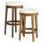 Archon Upholstered Counter Stool with Solid Wood Frame