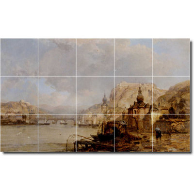 40" X 24" Ceramic John Waterhouse Historical Painting Decorative Mural Tile W09432: 8" X 8" (Set Of 15)-Ly14-