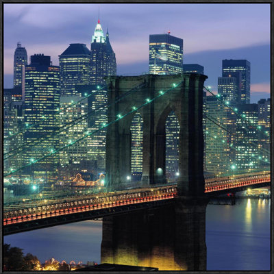 " Brooklyn Bridge And Skyline (Center) " by Richard Berenholtz