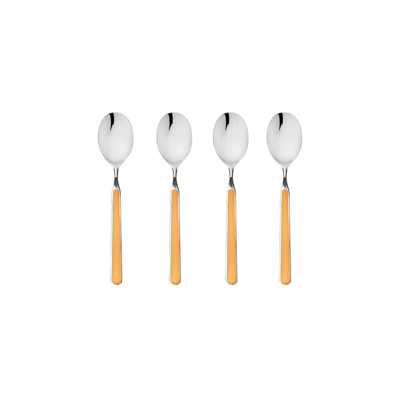 4 cuillères à espresso fant. Bleu électrique, Orange