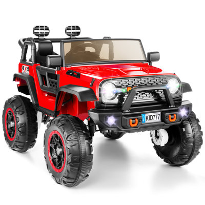 24V 2-Seater Kids Ride on Truck Electric Car with Remote Control and Bluetooth