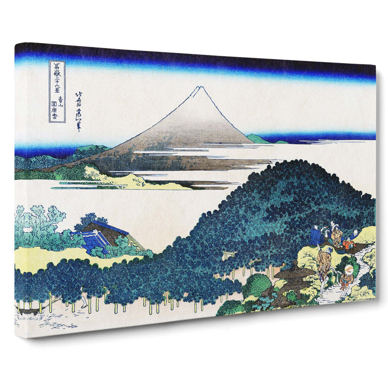 The Coast Of Seven Leagues by Katsushika Hokusai - Wrapped Canvas Print, 40cm H x 60cm W x 3cm D