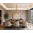 Rodrigez 11-Light Black And Gold Sputnik Chandelier With Clear Glass Shades