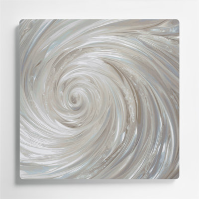 «Lyrical Abstraction 40», art mural en métal gris