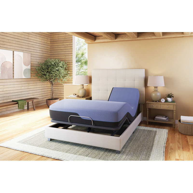 12 Inch Flex Head Memory Foam Hybrid Mattress And Adjustable Base Bundle, King