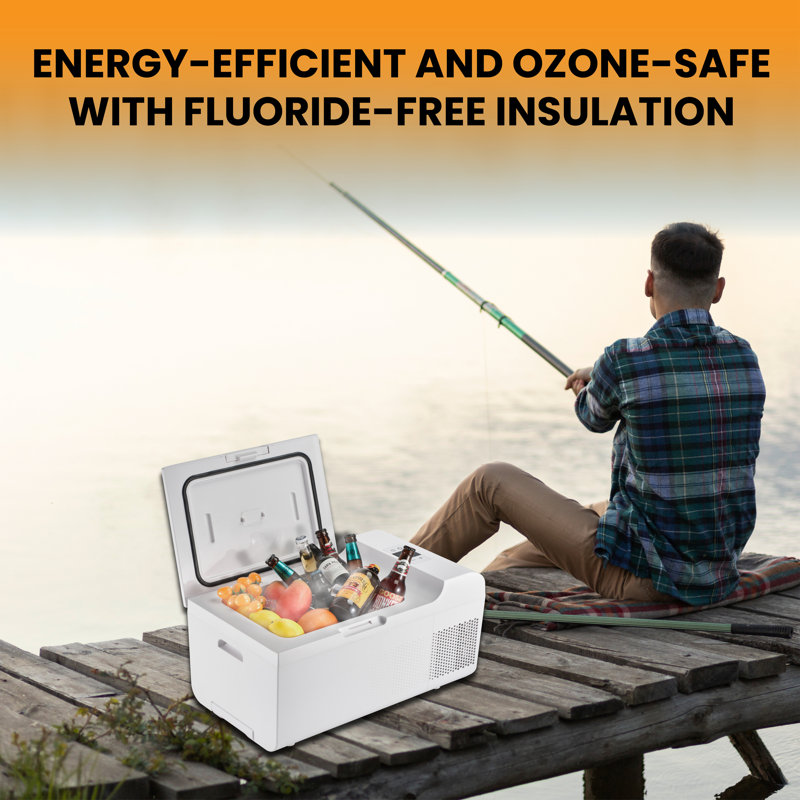 Equator Rolling Fridge-Freezer Portable Casters Retractable Handle 0.7cf 12/110V