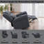 Fauteuil inclinable électrique avec chauffage et massage