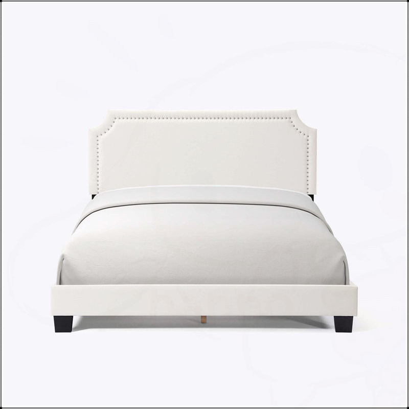 Lit plateforme tapissier Verona Plush, Double