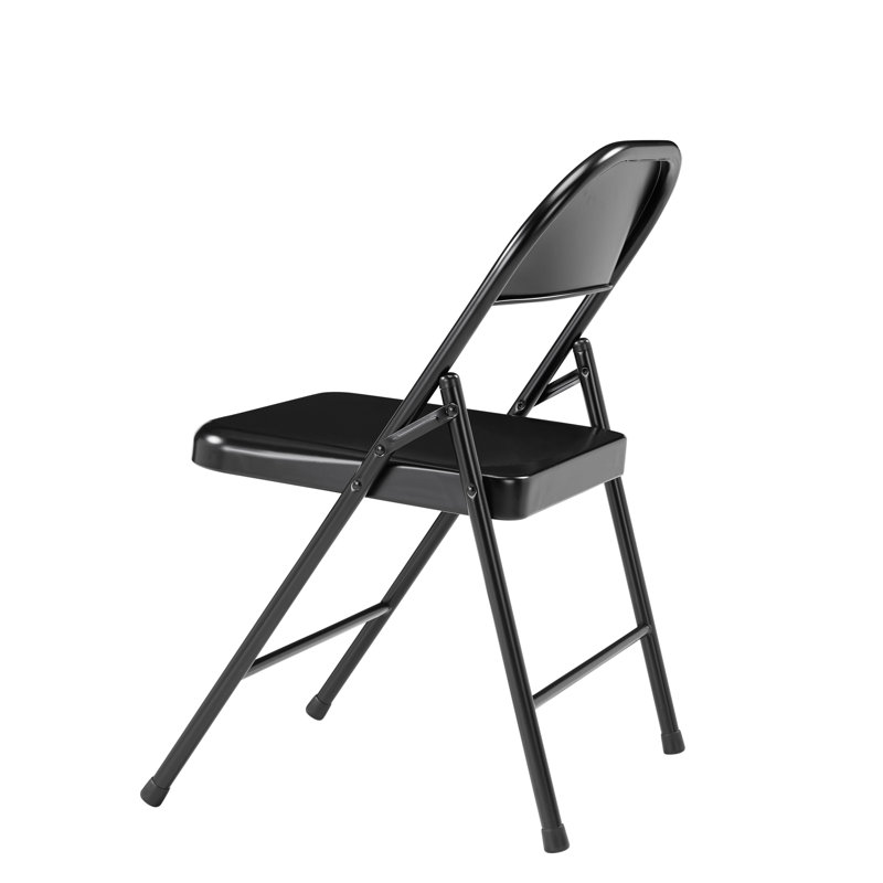 Chaise pliante empilable National Public Seating, Noir