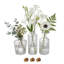 Ensemble de 3 bouteilles décoratives en verre pour table à fleurs