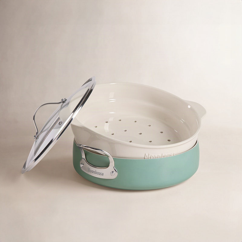 6 Quarts Non-Stick Aluminum Steamer Pot