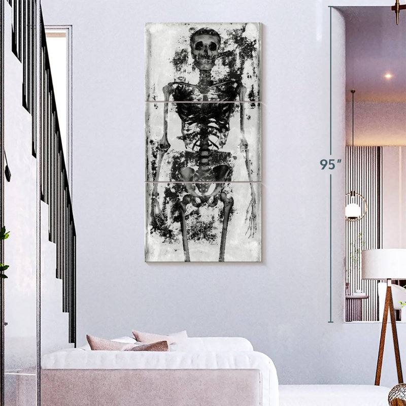 Skeleton IV, 75" H x 36" W